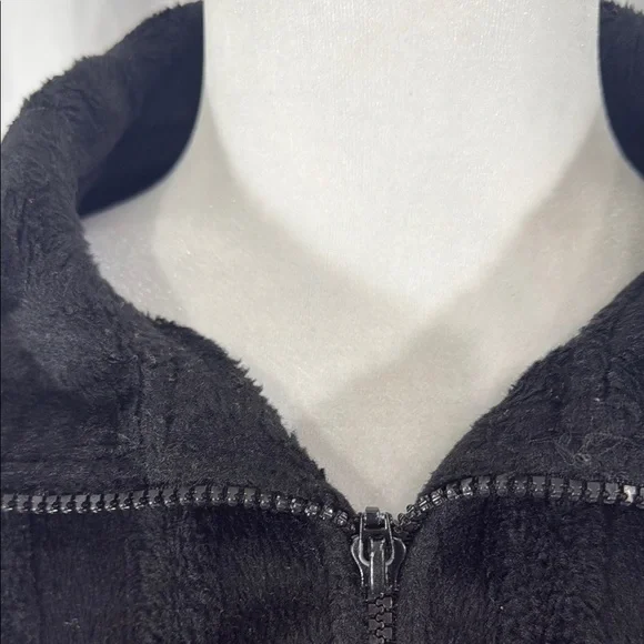 Sean John Vintage Black Fuzzy Zip-Up Sweater Size XXL